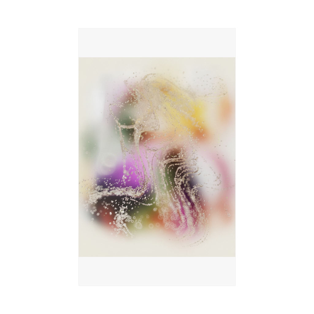 Dreamy Blurred Colour Cloud Abstract Art Poster