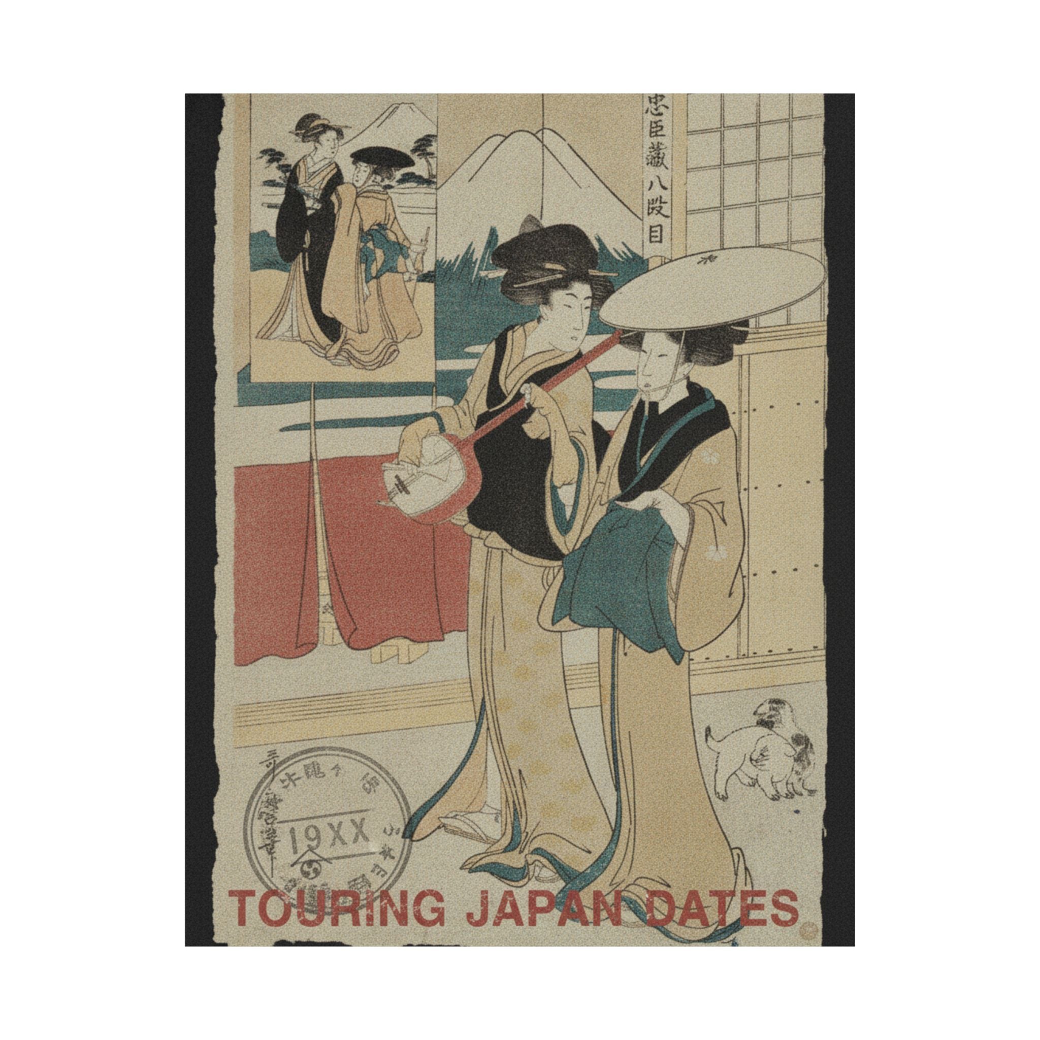 Vintage Bootleg — Two Tori-Oi, Or Itinerant Women Musicians Of The Eta Class — Matte Poster