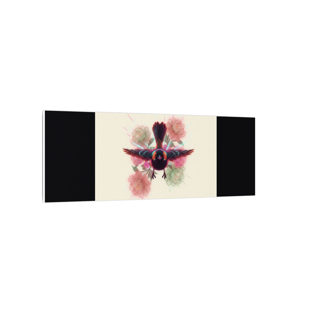 BRED IN THE CITY Flying Bird & Roses Matte Canvas