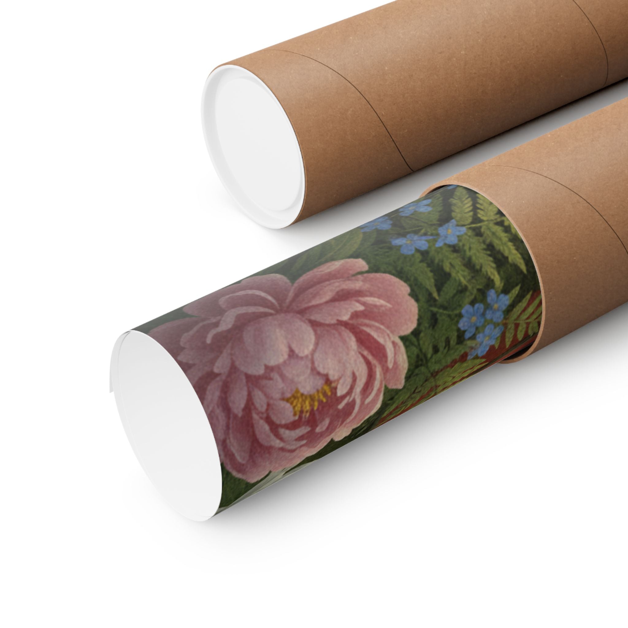 Scenic Nature — Red Lacquer Box And Water-Pot — Matte Poster