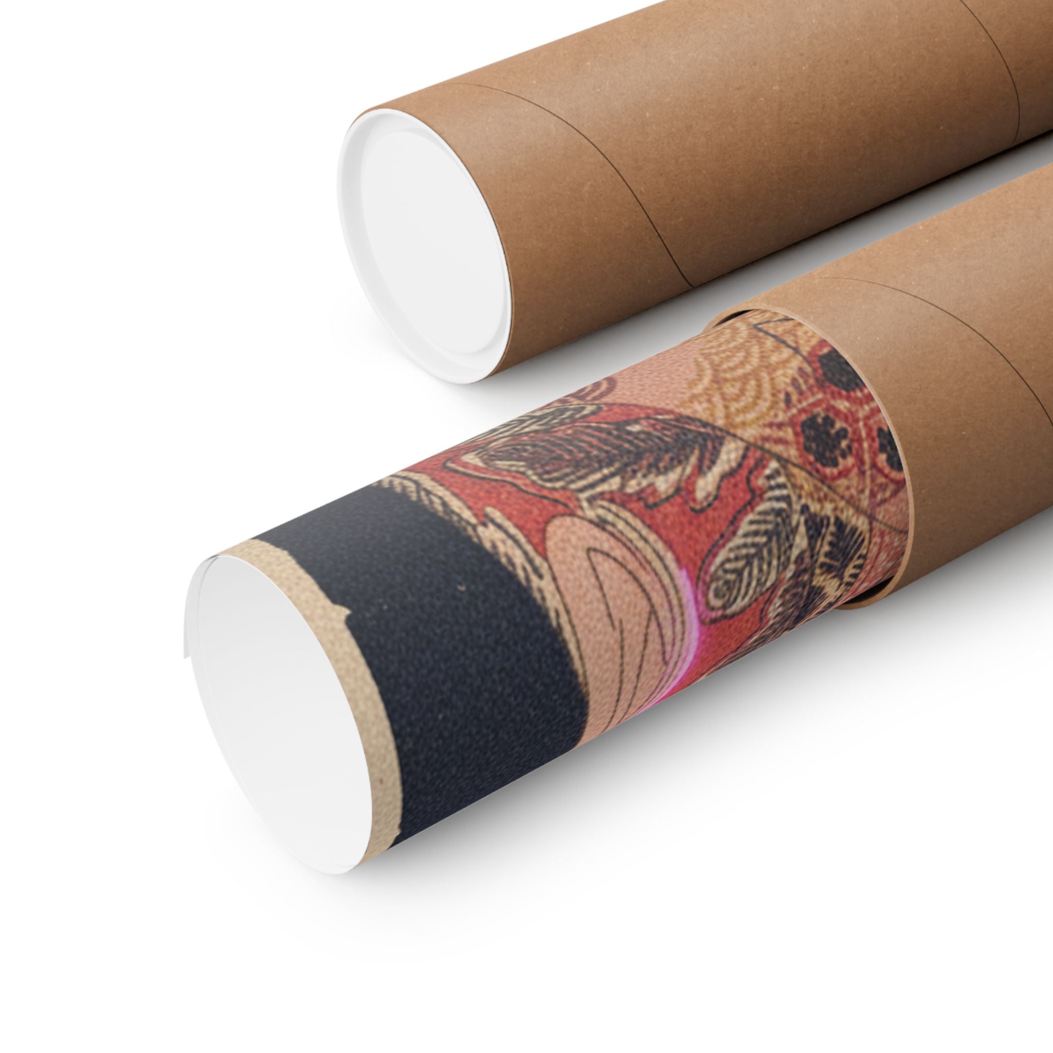 Japanese Street — Courtesan With Branch Of Seri — Matte Poster