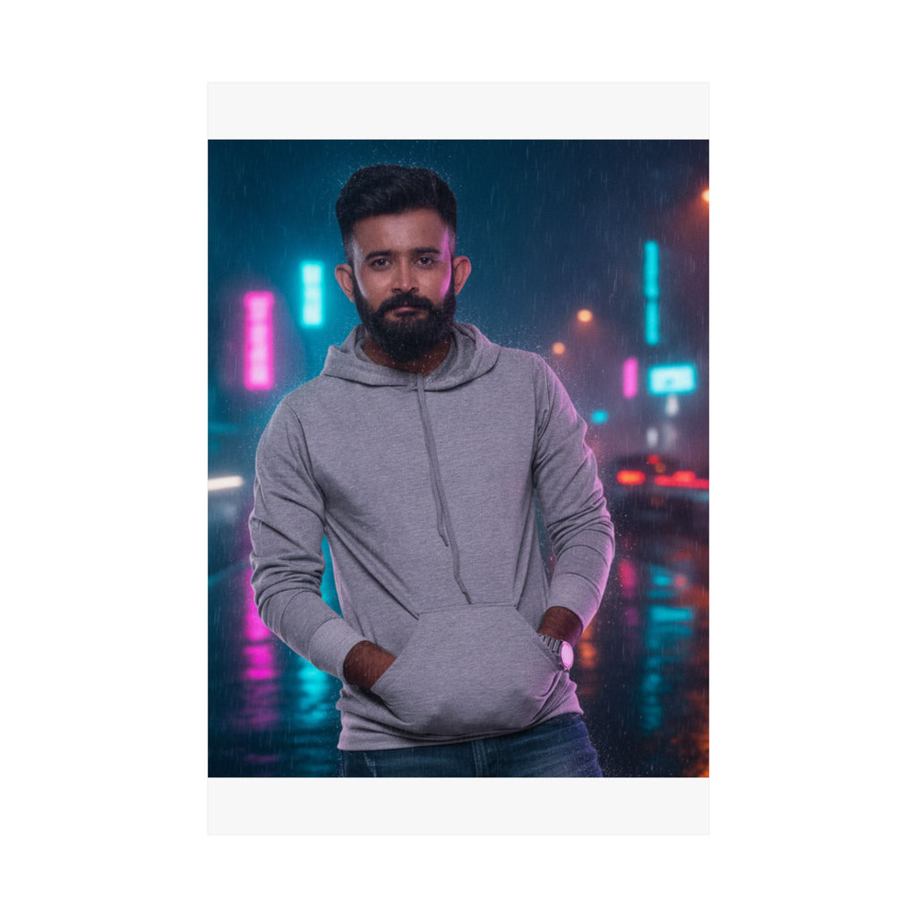 Neon Noir — Person — Matte Poster