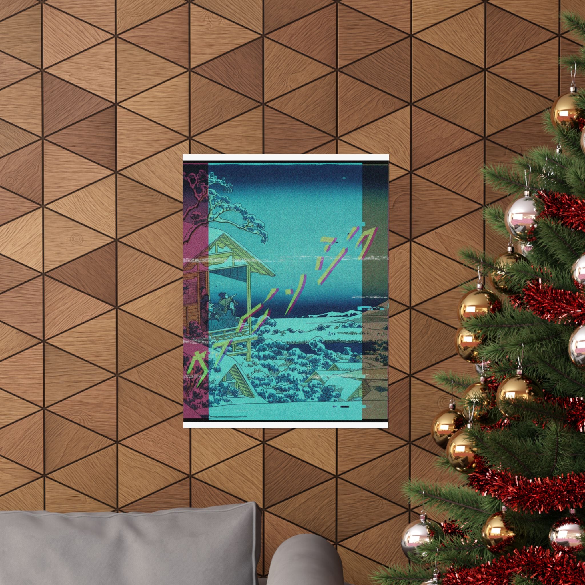 Glitch Culture — Morning After The Snow At Koishikawa In Edo (Koishikawa Yuki No Ashita),  From T — Matte Poster