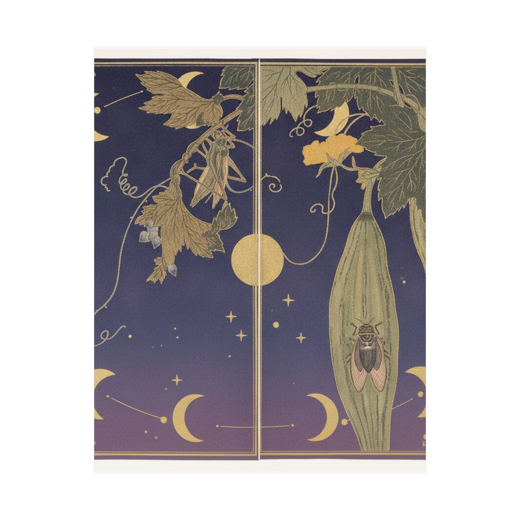 Celestial — Grasshopper (Kirigirisu); Cicada (Semi), From The Picture Book Of Crawling Creat — Matte Poster