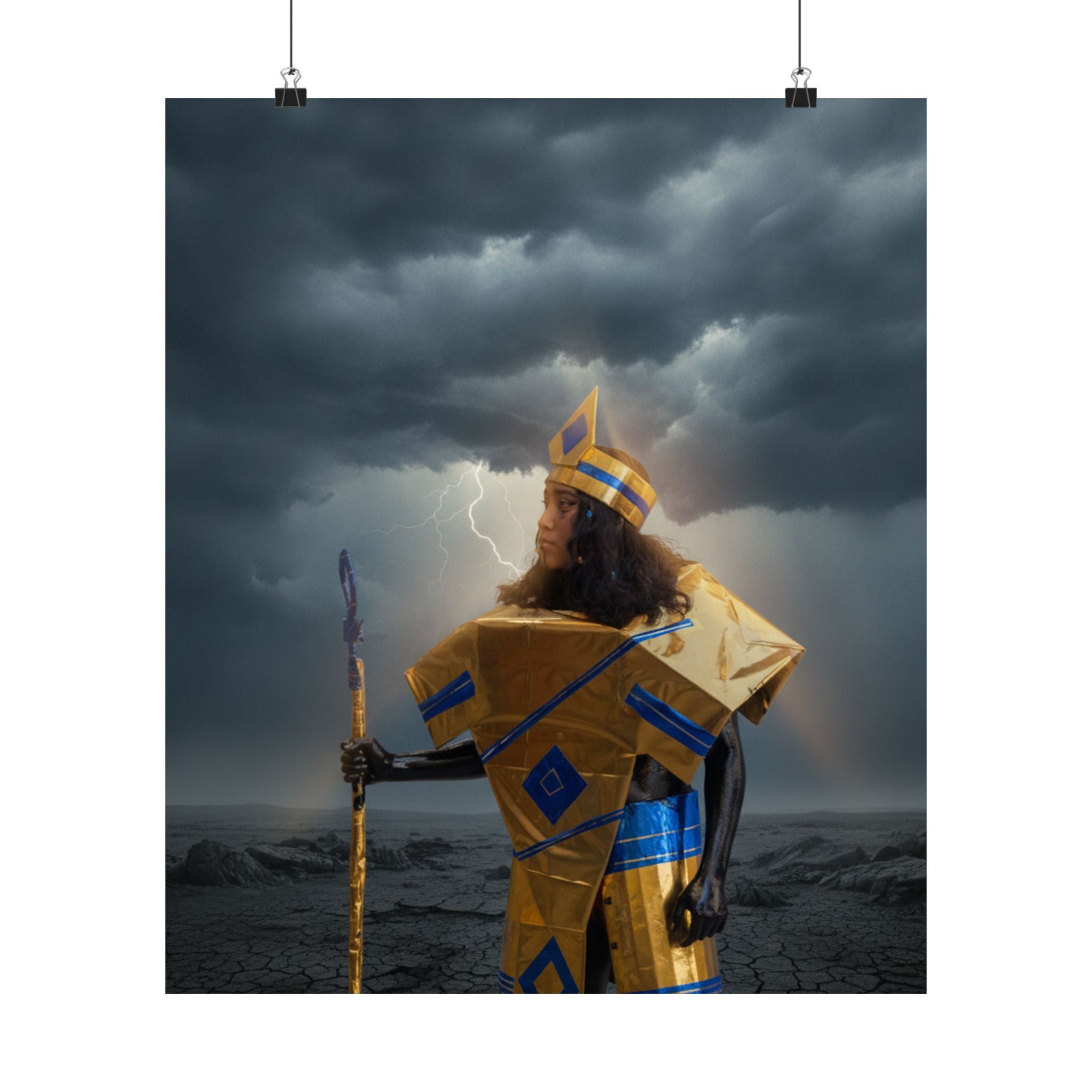 Dramatic Storm — Person — Matte Poster