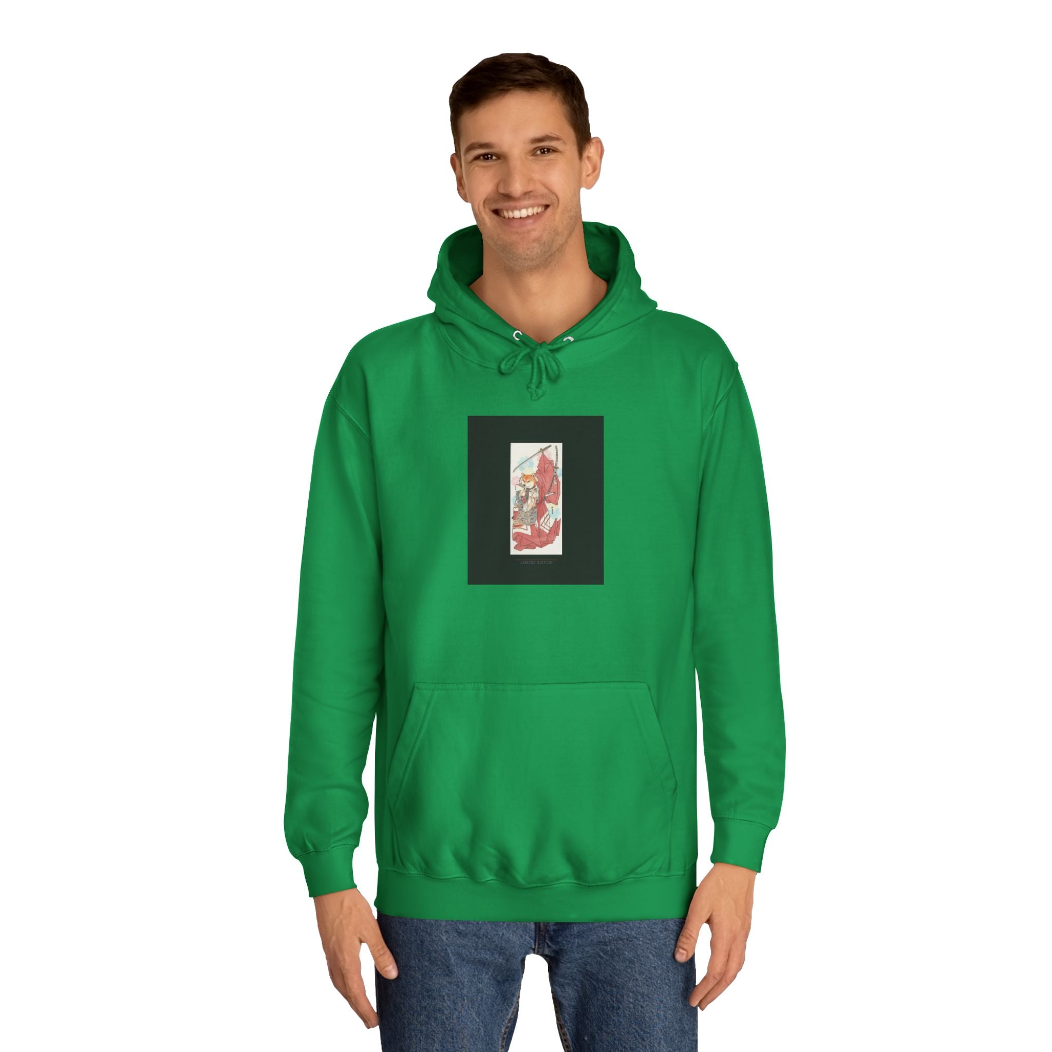 Limited Edition Fox Samurai Ukiyo-e Graphic Hoodie