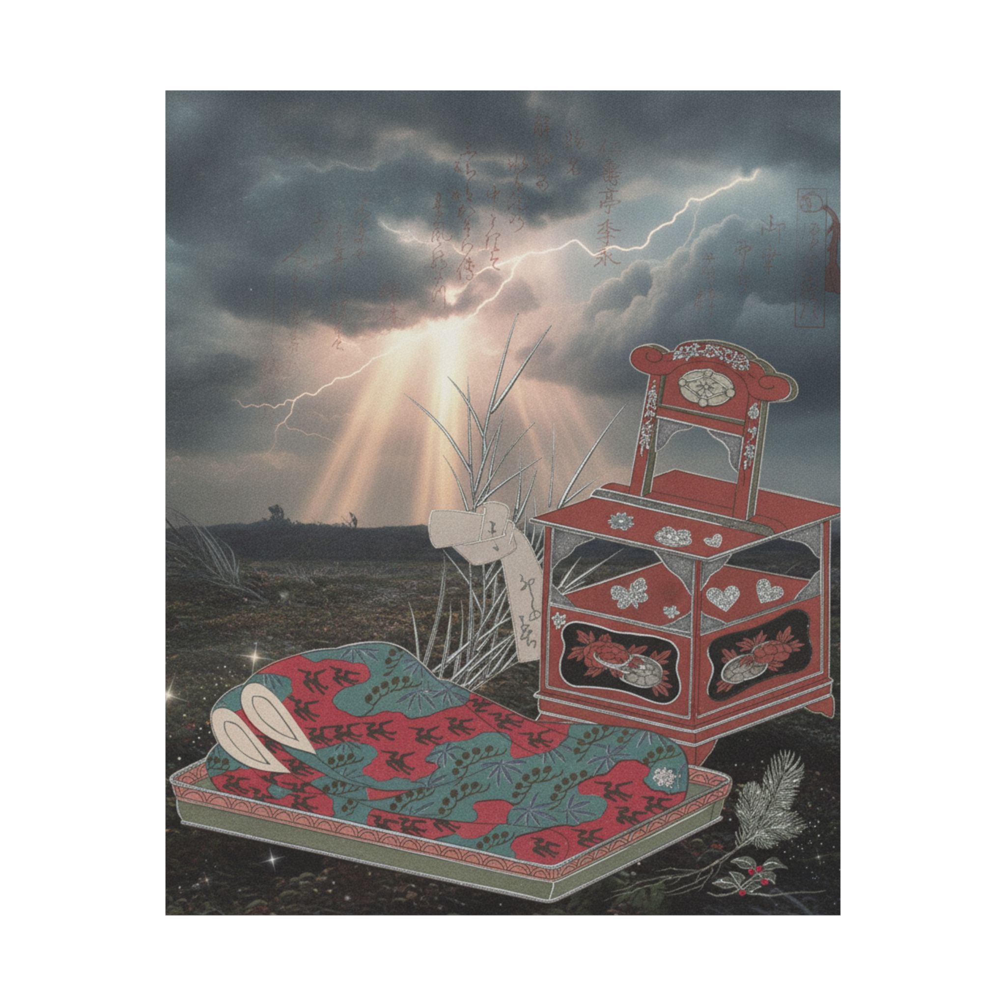 Dramatic Storm — Cabinet For The Toilet And Bed-Clothes — Matte Poster