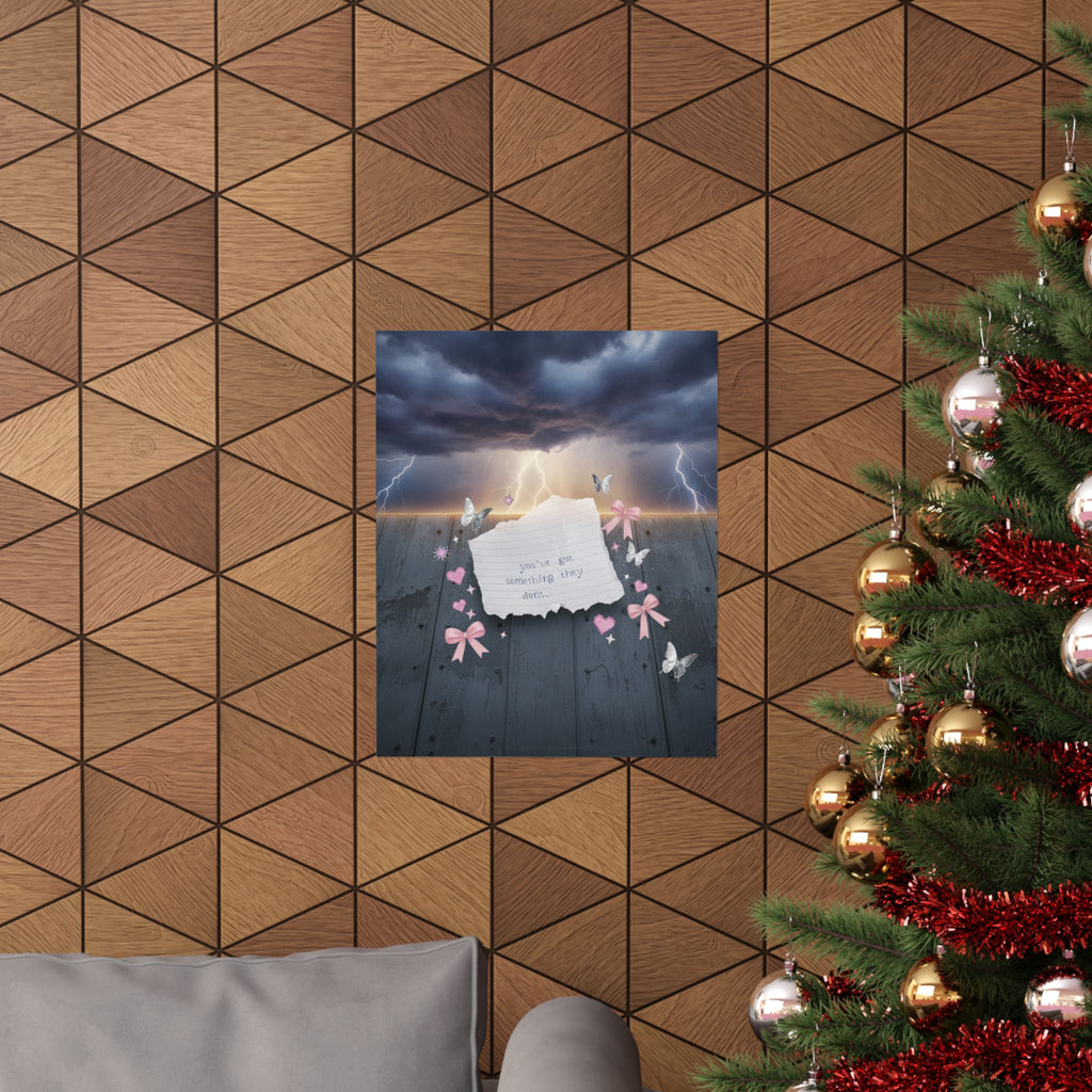Dramatic Storm — Note — Matte Poster