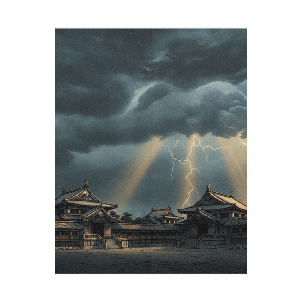 Dramatic Storm — The Inner Palace Of Chiyoda (Chiyoda No Ōoku) — Matte Poster
