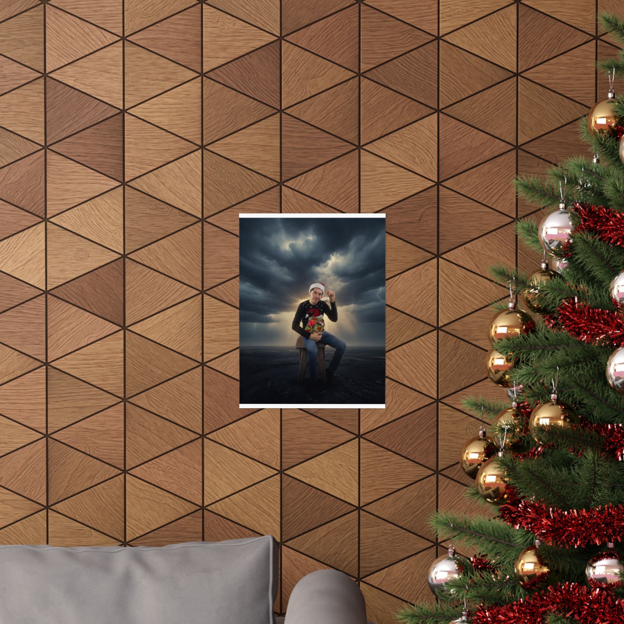 Dramatic Storm — Person — Matte Poster