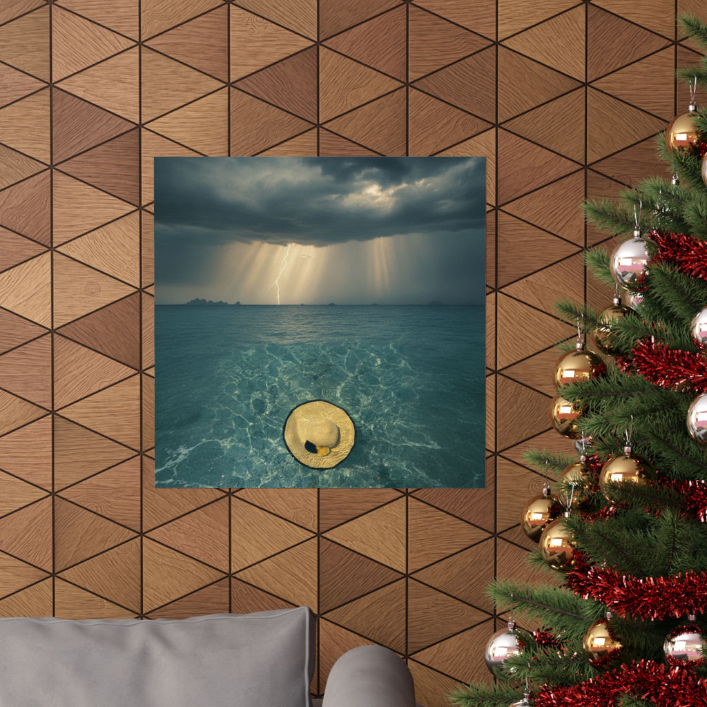 Dramatic Storm — Hat — Matte Poster
