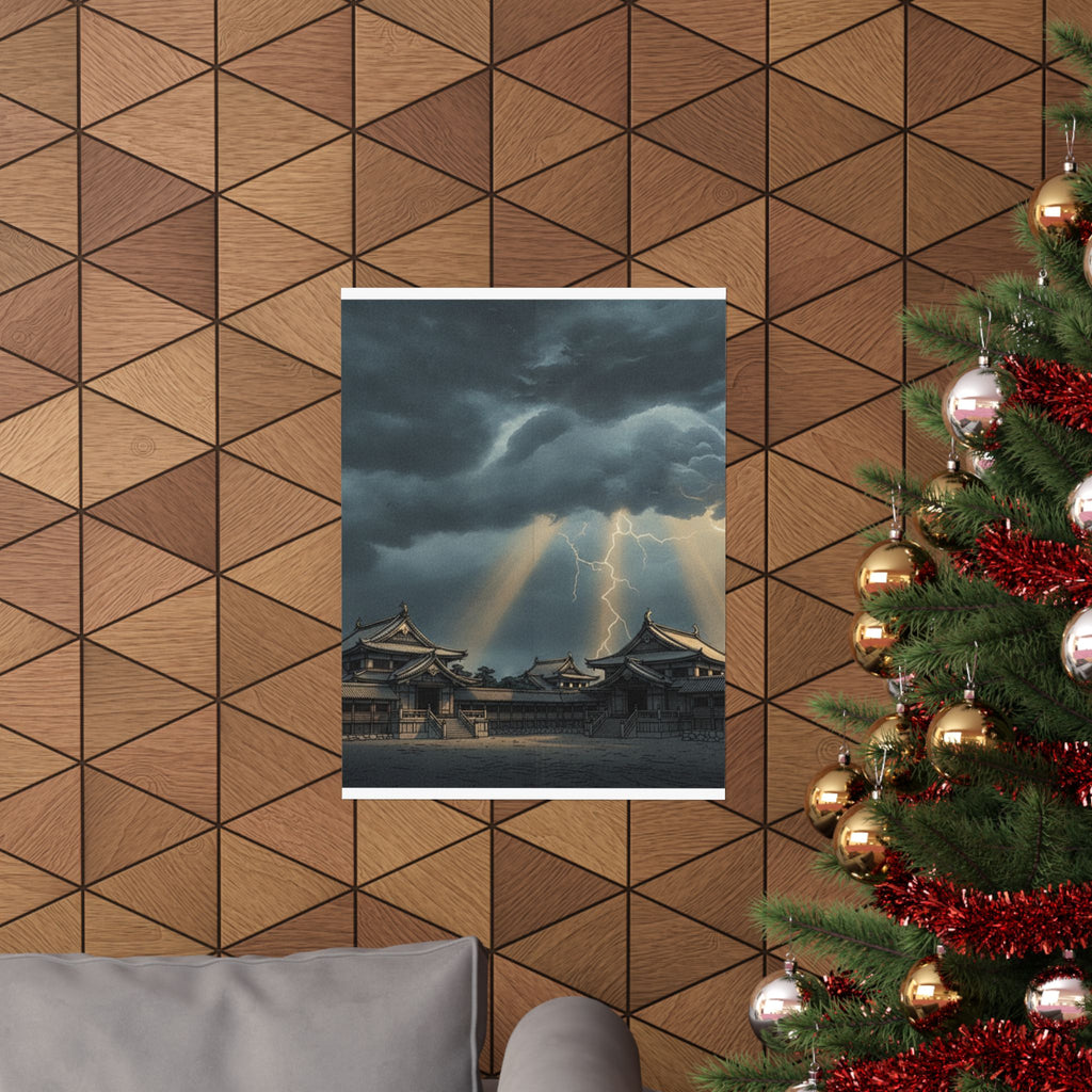 Dramatic Storm — The Inner Palace Of Chiyoda (Chiyoda No Ōoku) — Matte Poster