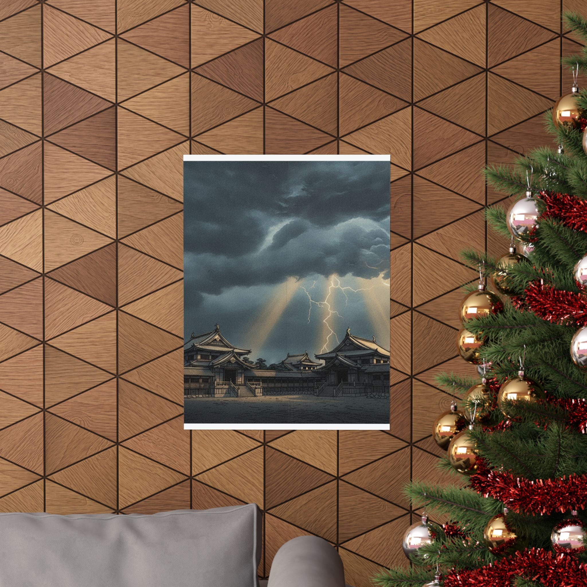 Dramatic Storm — The Inner Palace Of Chiyoda (Chiyoda No Ōoku) — Matte Poster
