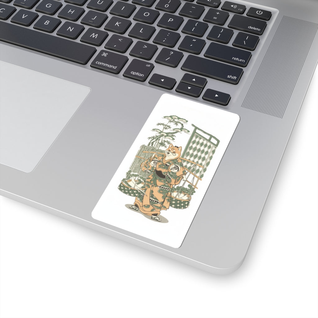 Ecommerce Main — Kabuki Actor Onoe Kikugorō I In The Belle Of Asakusa Temple (Keisei Asakusa No K — Kiss-Cut Sticker