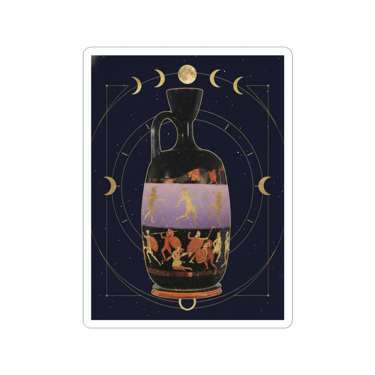 Celestial kiss-cut sticker — product view 4