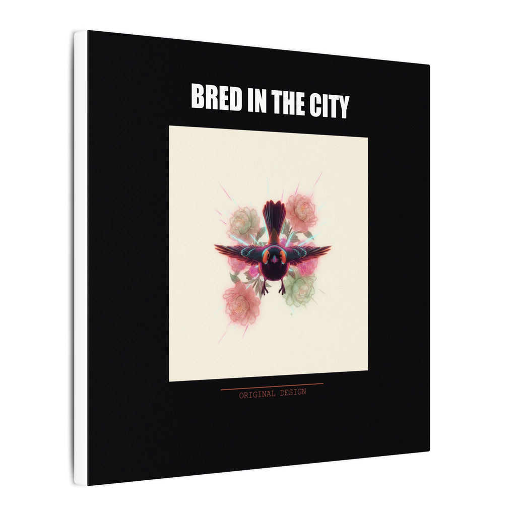 BRED IN THE CITY Flying Bird & Roses Matte Canvas