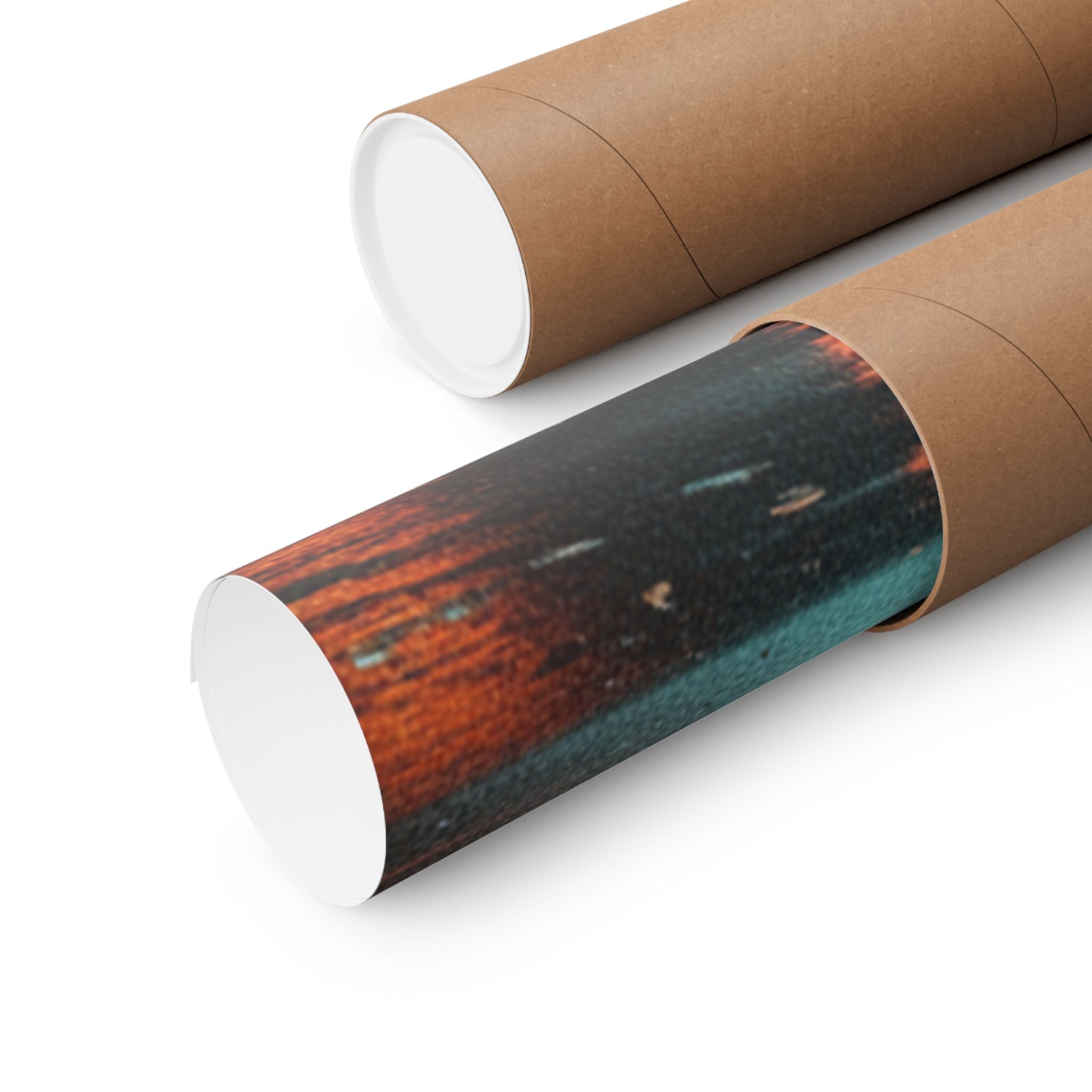 Fast Furious — Red Carp Ascending A Waterfall — Matte Poster