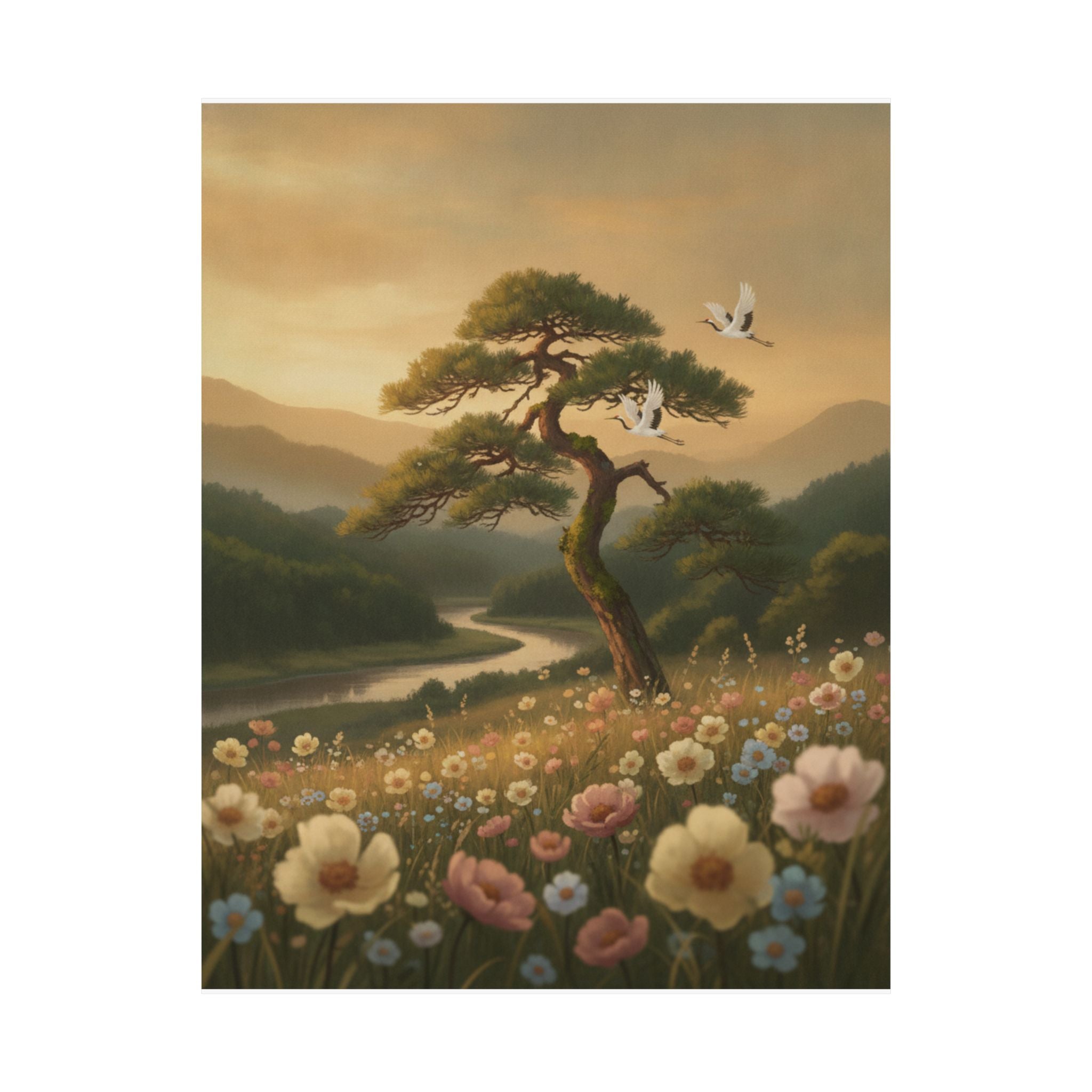 Scenic Nature — Picture Book Of Amusements Of The Eastern Capital (Ehon Azuma Asobi) — Matte Poster