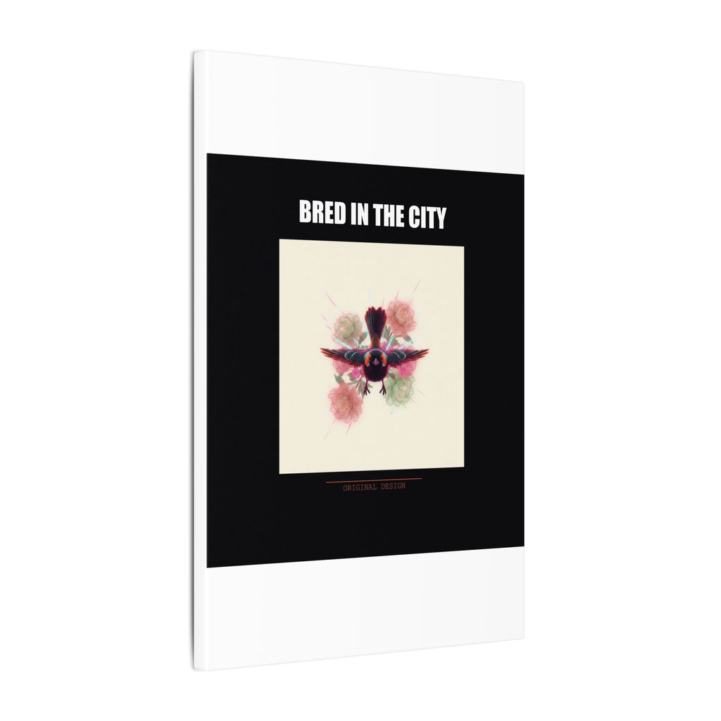 BRED IN THE CITY Flying Bird & Roses Matte Canvas