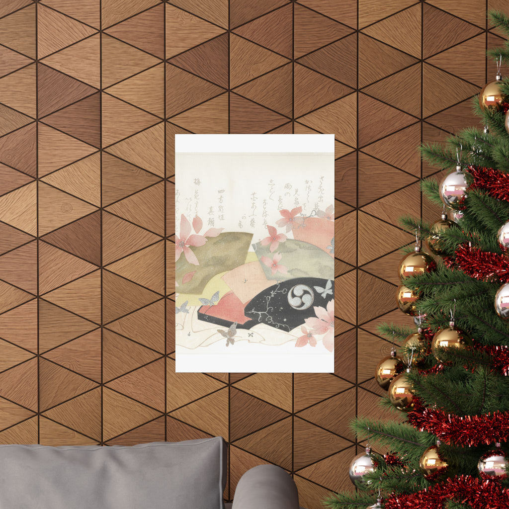 Watercolor — Fan-Box With Fans — Matte Poster