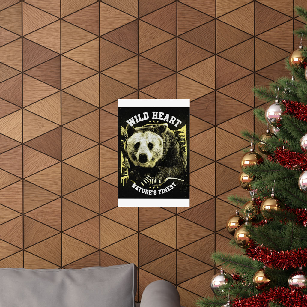 Streetwear Collage — Bear — Matte Poster