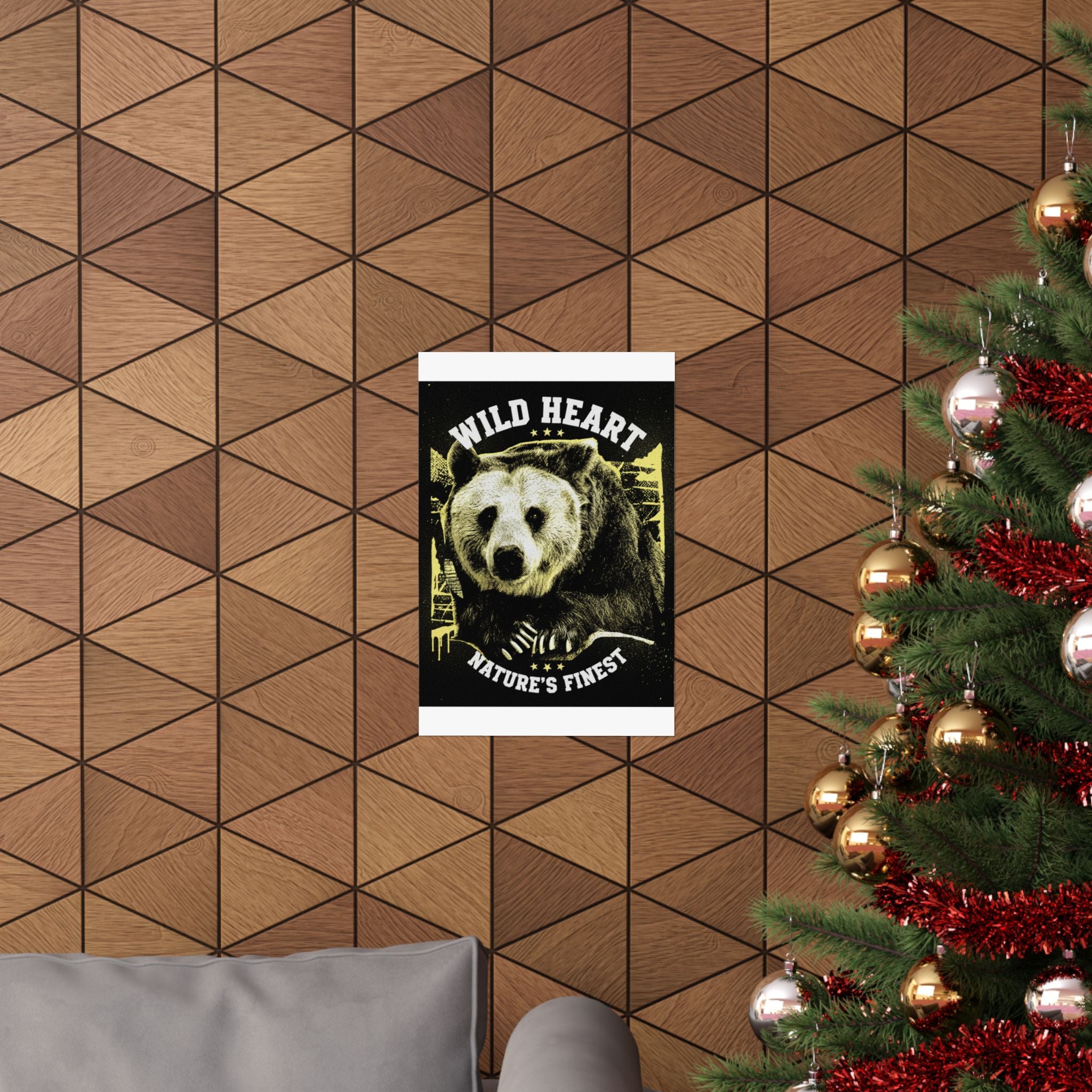 Streetwear Collage — Bear — Matte Poster