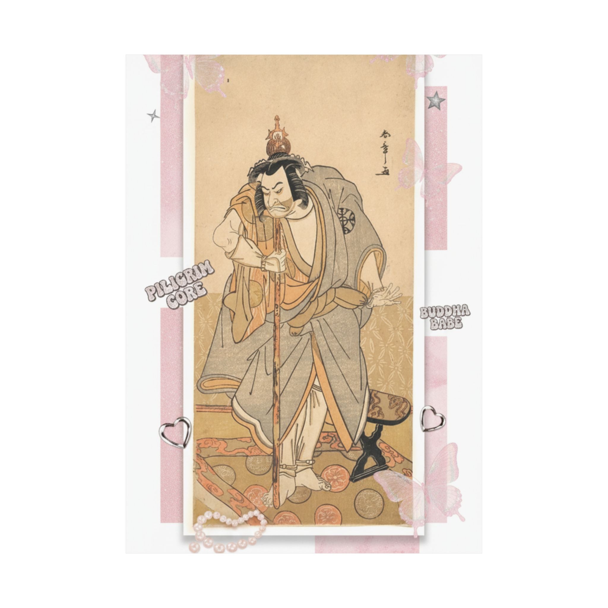 Ecommerce Main — The Actor Nakamura Nakazo As A Rokuju-Rokubu (Pilgrim To Buddhist Temple) — Matte Poster