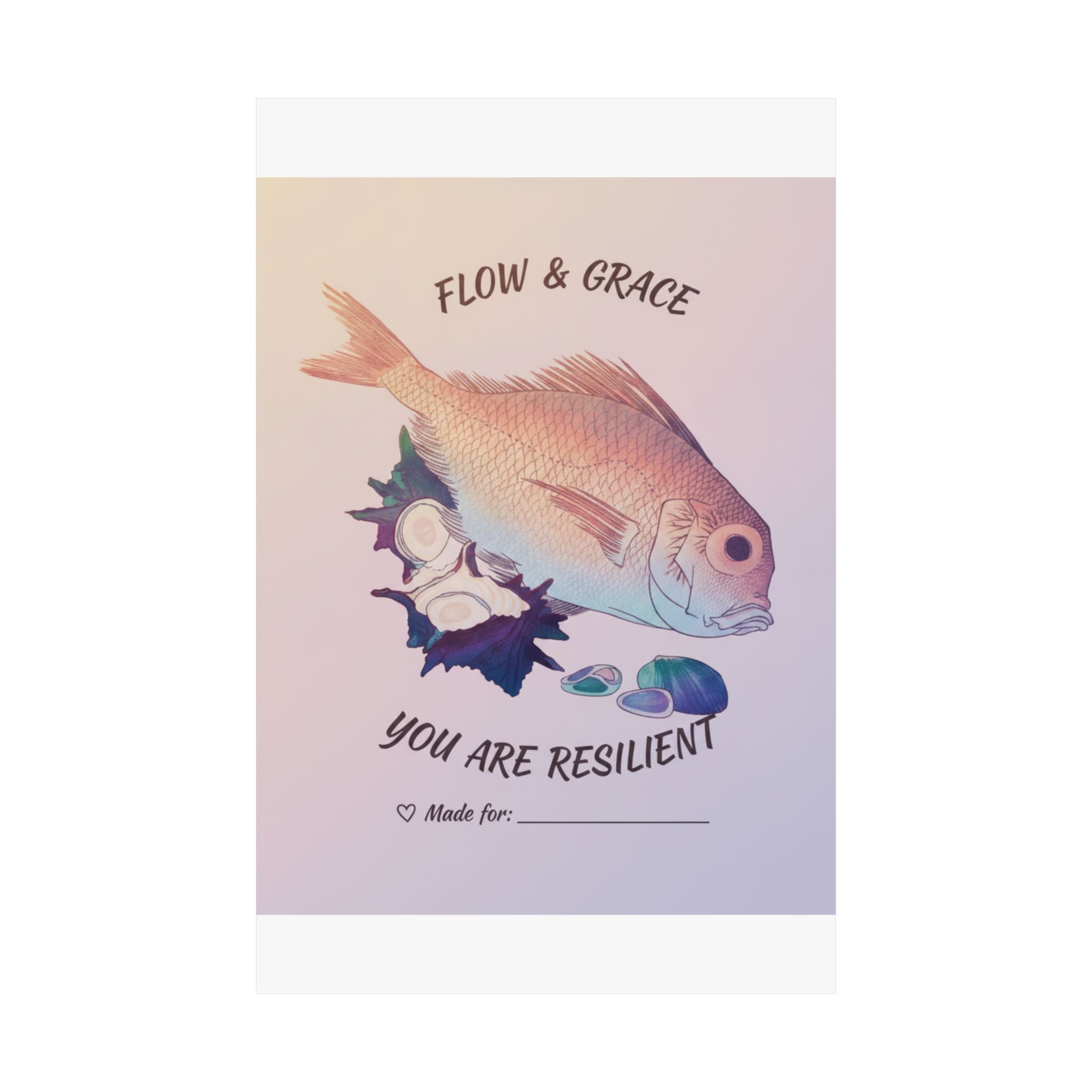 Affirmation — Tai Fish And Top-Shells — Matte Poster