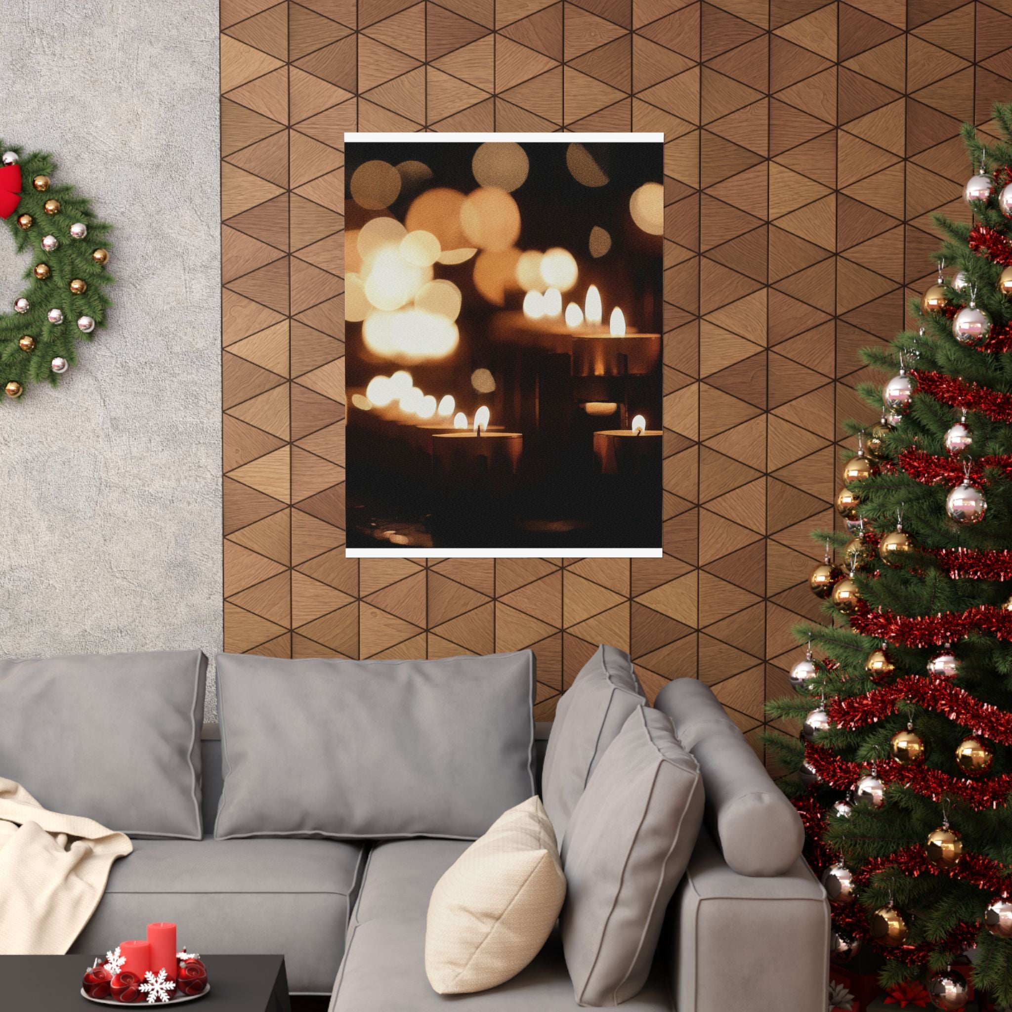Southern Sunset — Candle — Matte Poster