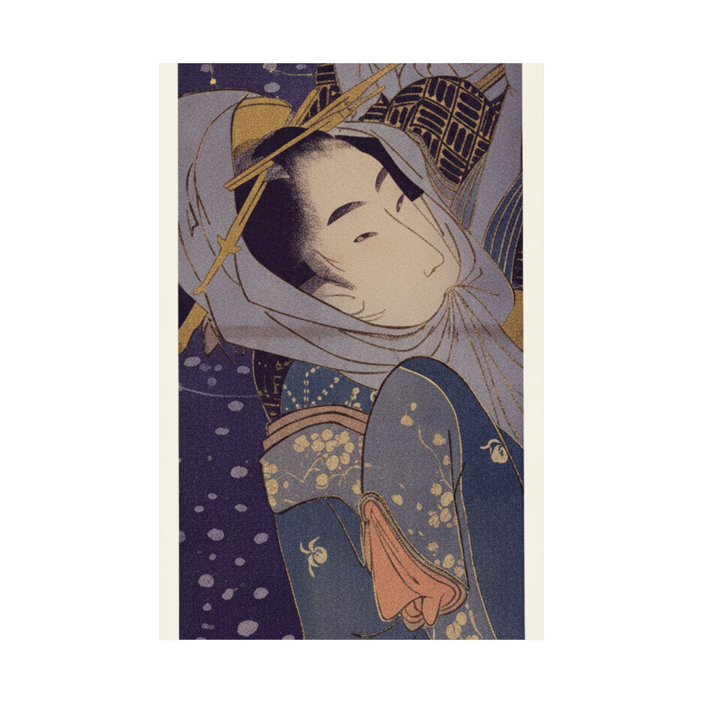 Celestial — Girl And Lover In Snow — Matte Poster
