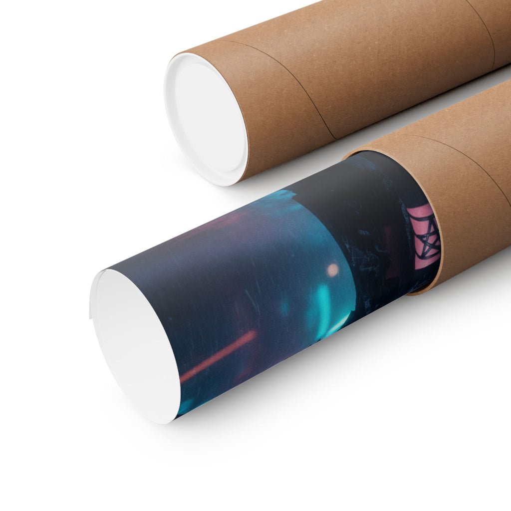 Neon Noir — Person — Matte Poster