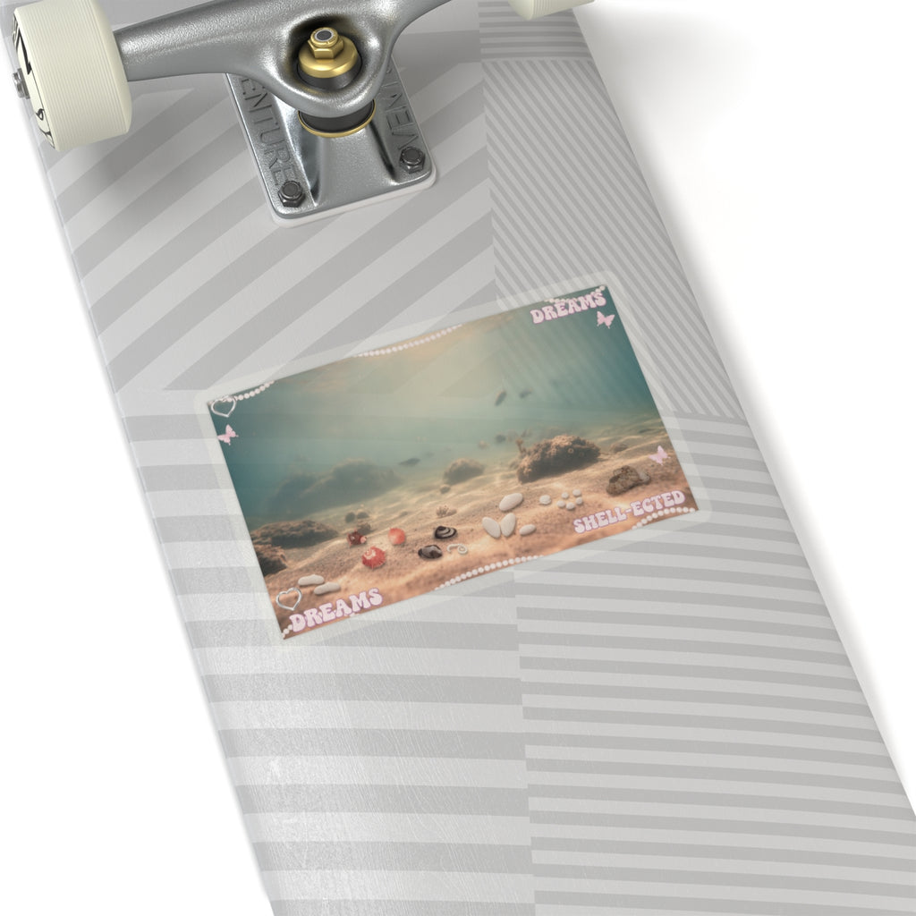 Scenic Nature — Shells Under Water — Kiss-Cut Sticker