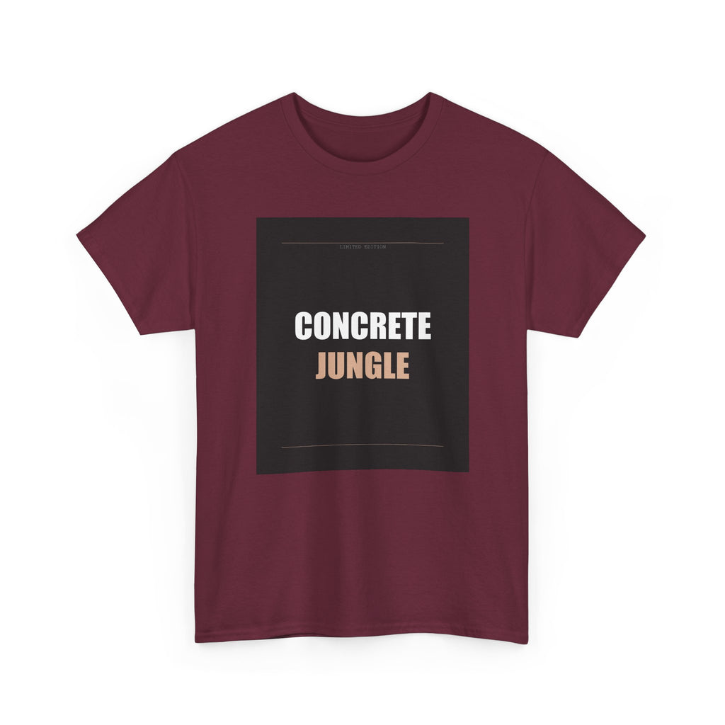 CONCRETE JUNGLE Bold Typography Streetwear Tee