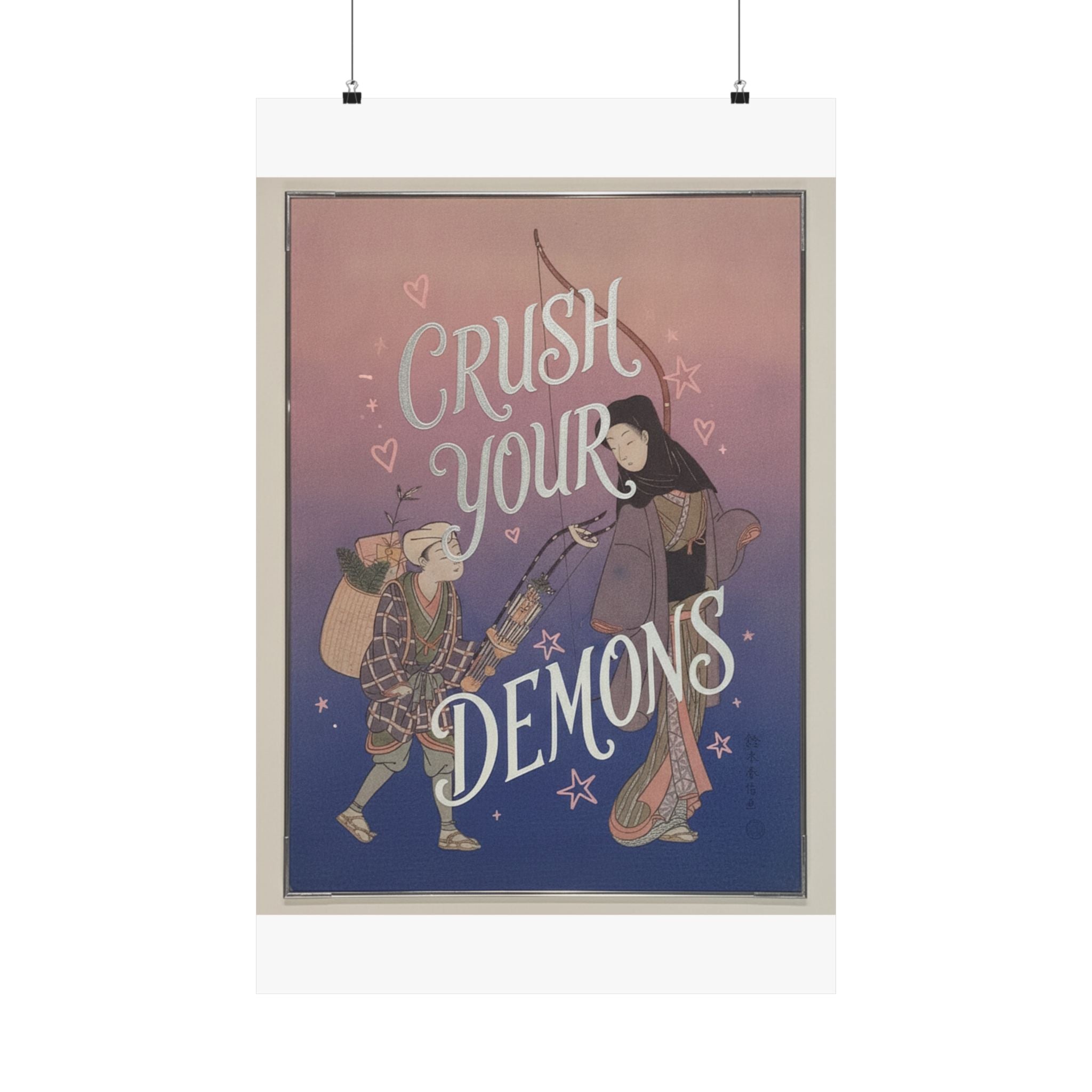 Affirmation — Demon-Crushing Bow — Matte Poster