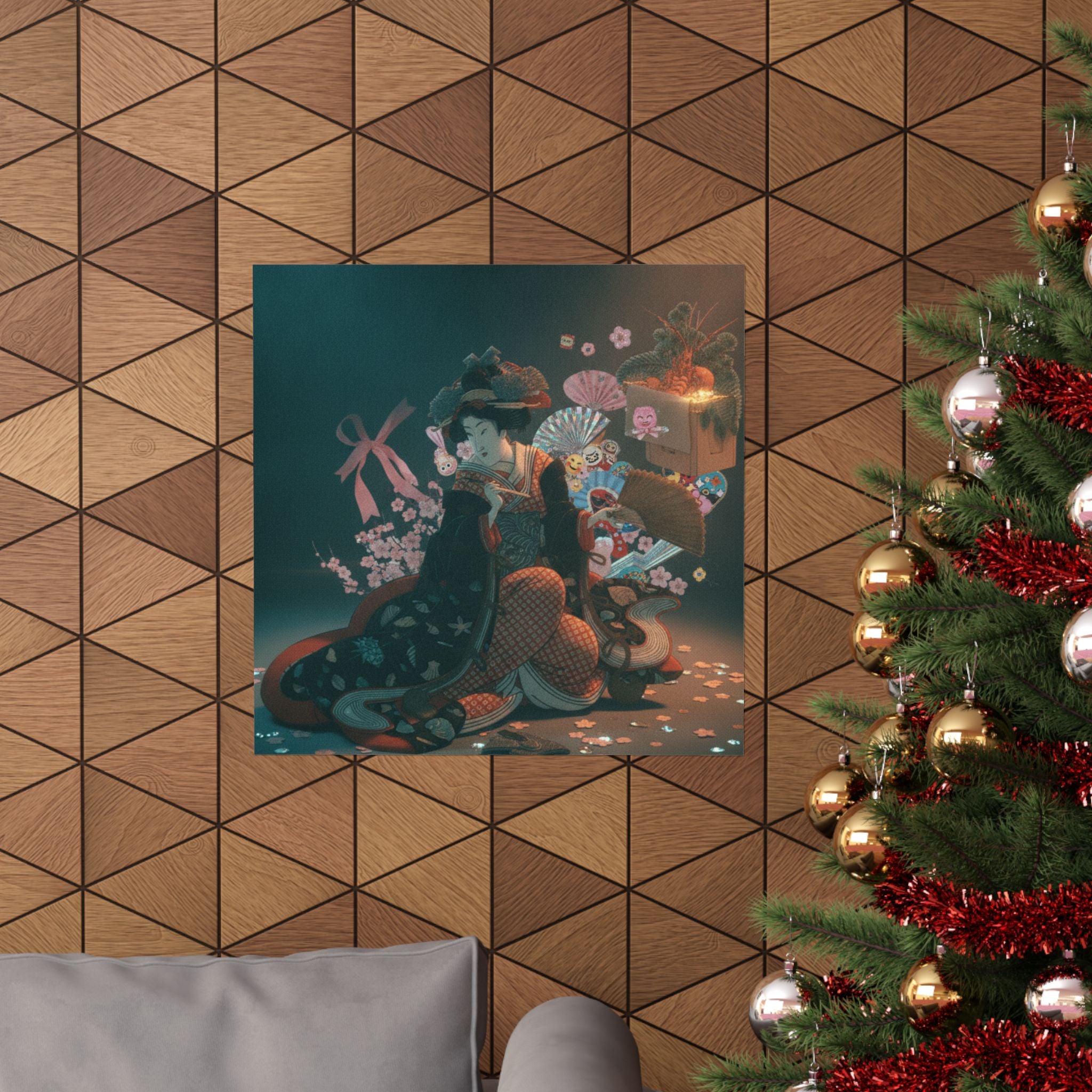 Cinematic — Courtesan And New Year Decoration — Matte Poster