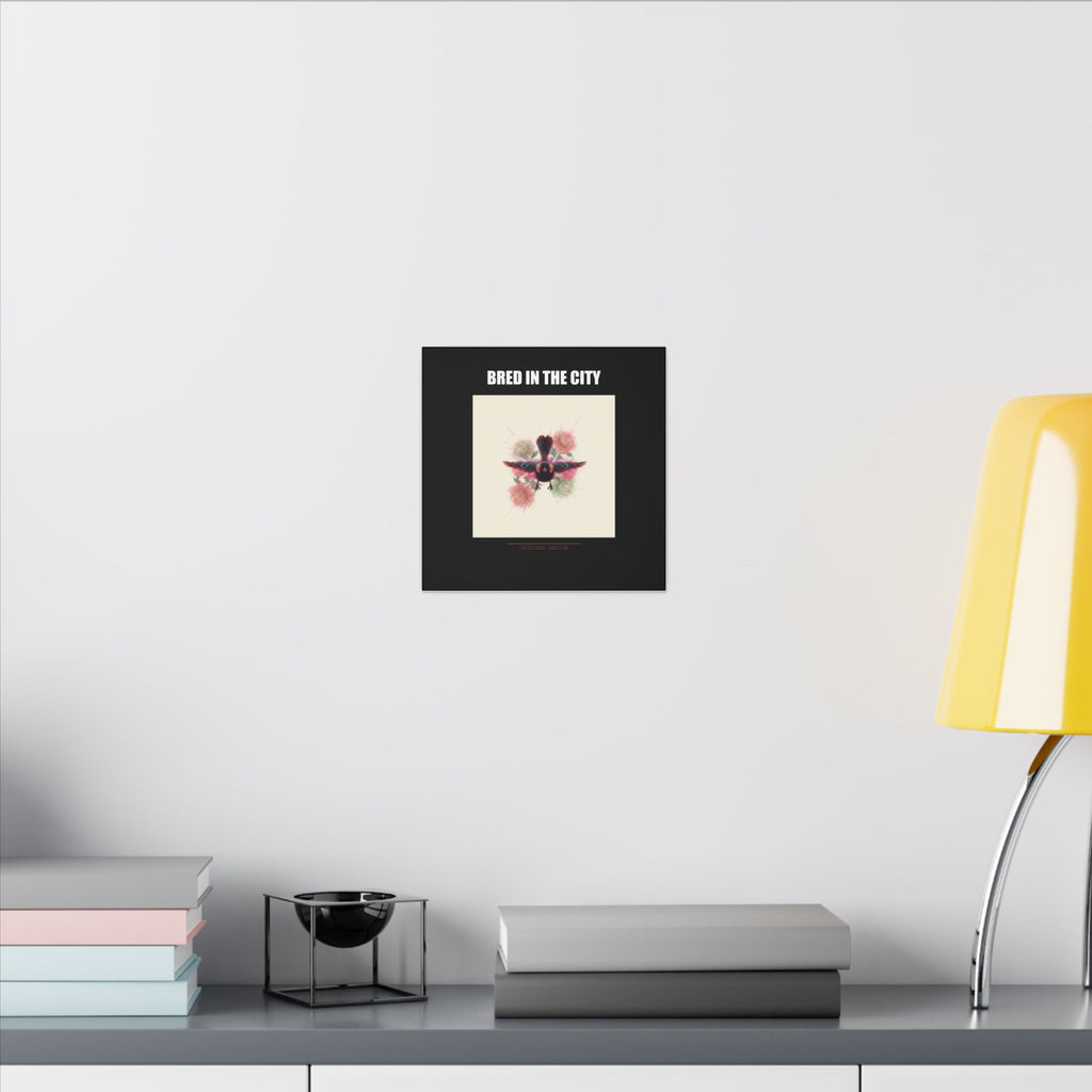 BRED IN THE CITY Flying Bird & Roses Matte Canvas