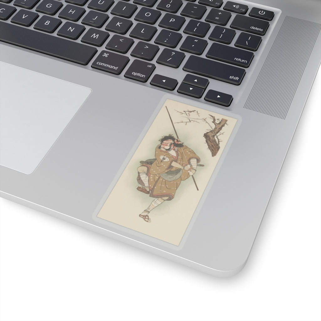 Botanical — Onoe Matsusuke In The Role Of Asahina In "Edo No Haru Meisho Soga" — Kiss-Cut Sticker