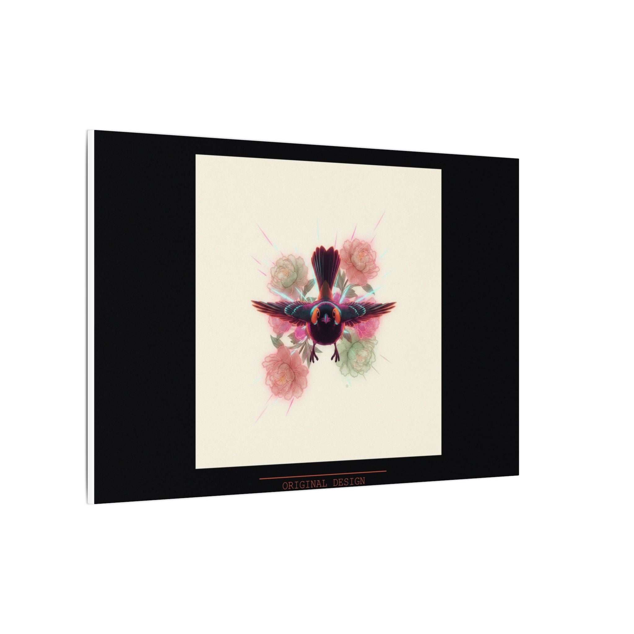 BRED IN THE CITY Flying Bird & Roses Matte Canvas