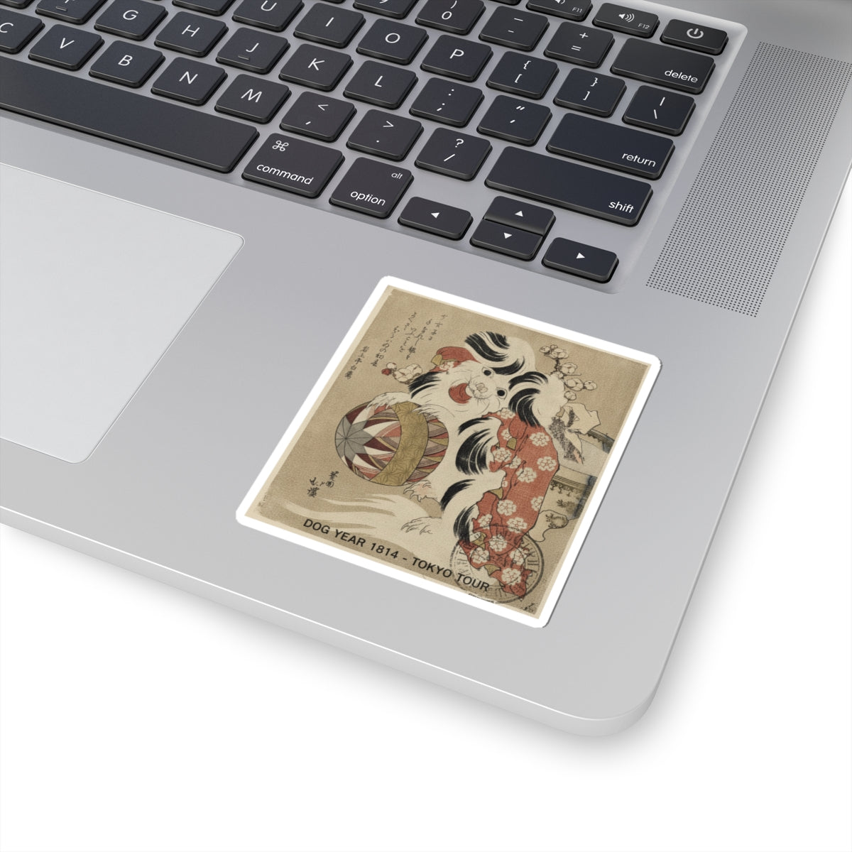 Vintage Bootleg — Surimono Calendar For The Dog Year, 1814 — Kiss-Cut Sticker
