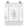 Watercolor — Tripytych Of Young Men — Matte Poster