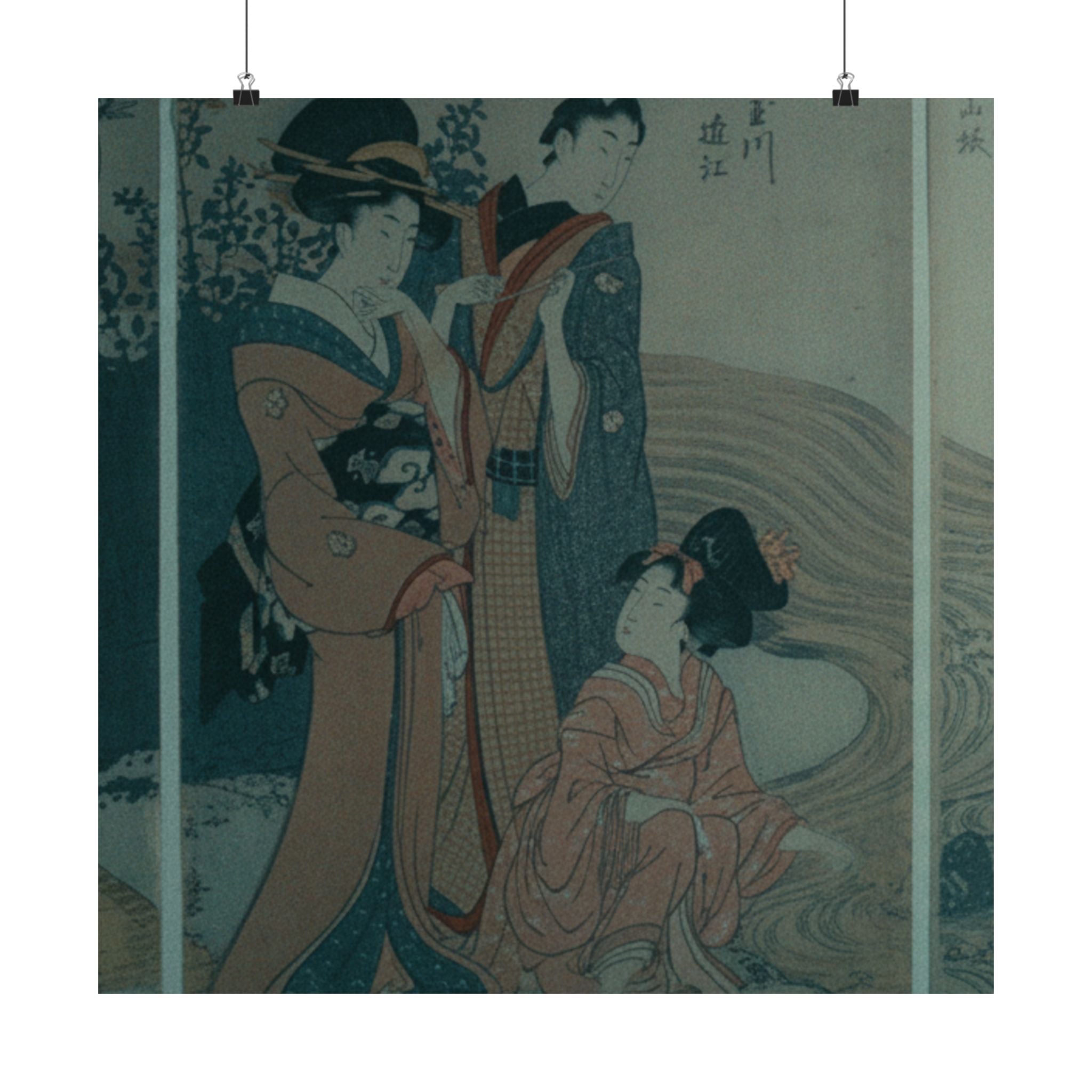 Cinematic — Women And Children On The Banks Of A Stream — Matte Poster