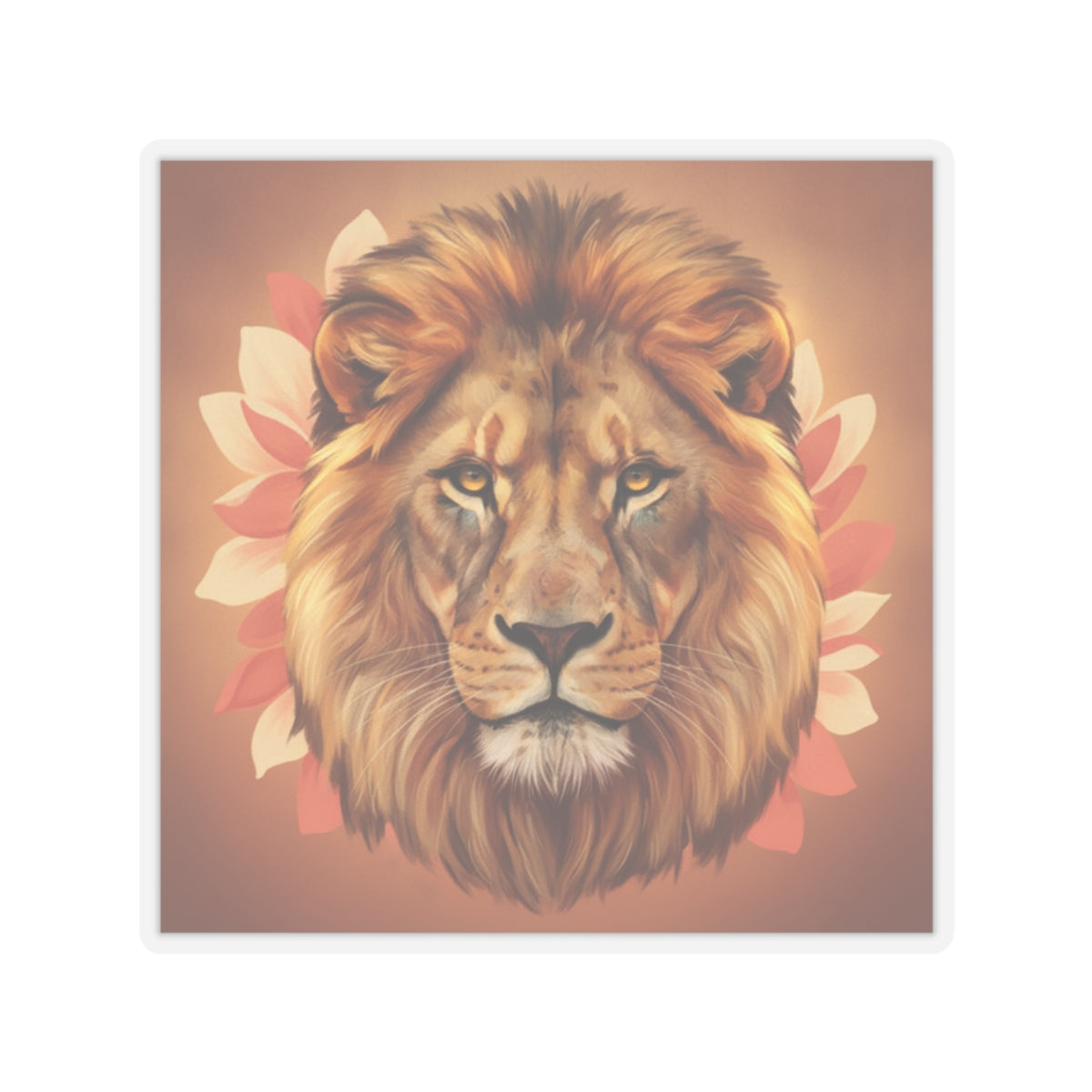 Southern Sunset — Lion — Kiss-Cut Sticker