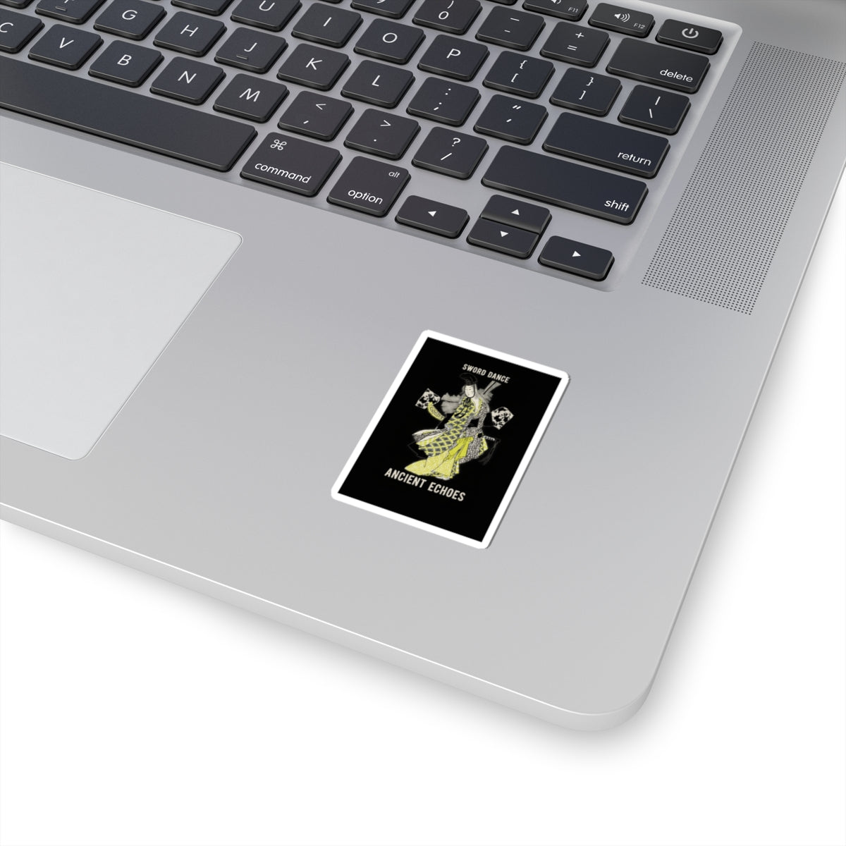 Streetwear Collage — Dancing Girl Wearing A Sword — Kiss-Cut Sticker
