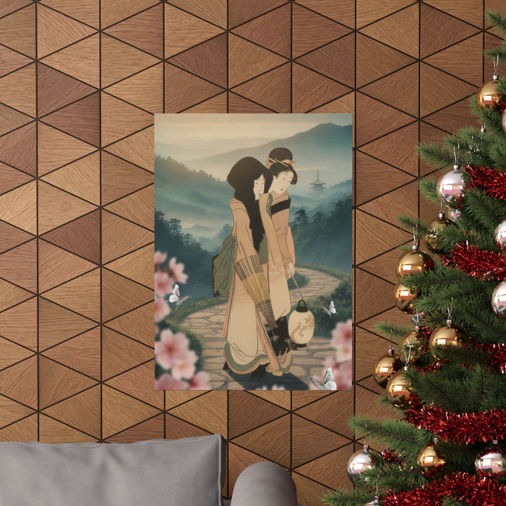 Scenic Nature — “Geisha” From The Series Three Amusements Of Contemporary Beauties (Tōsei Bijin  — Matte Poster