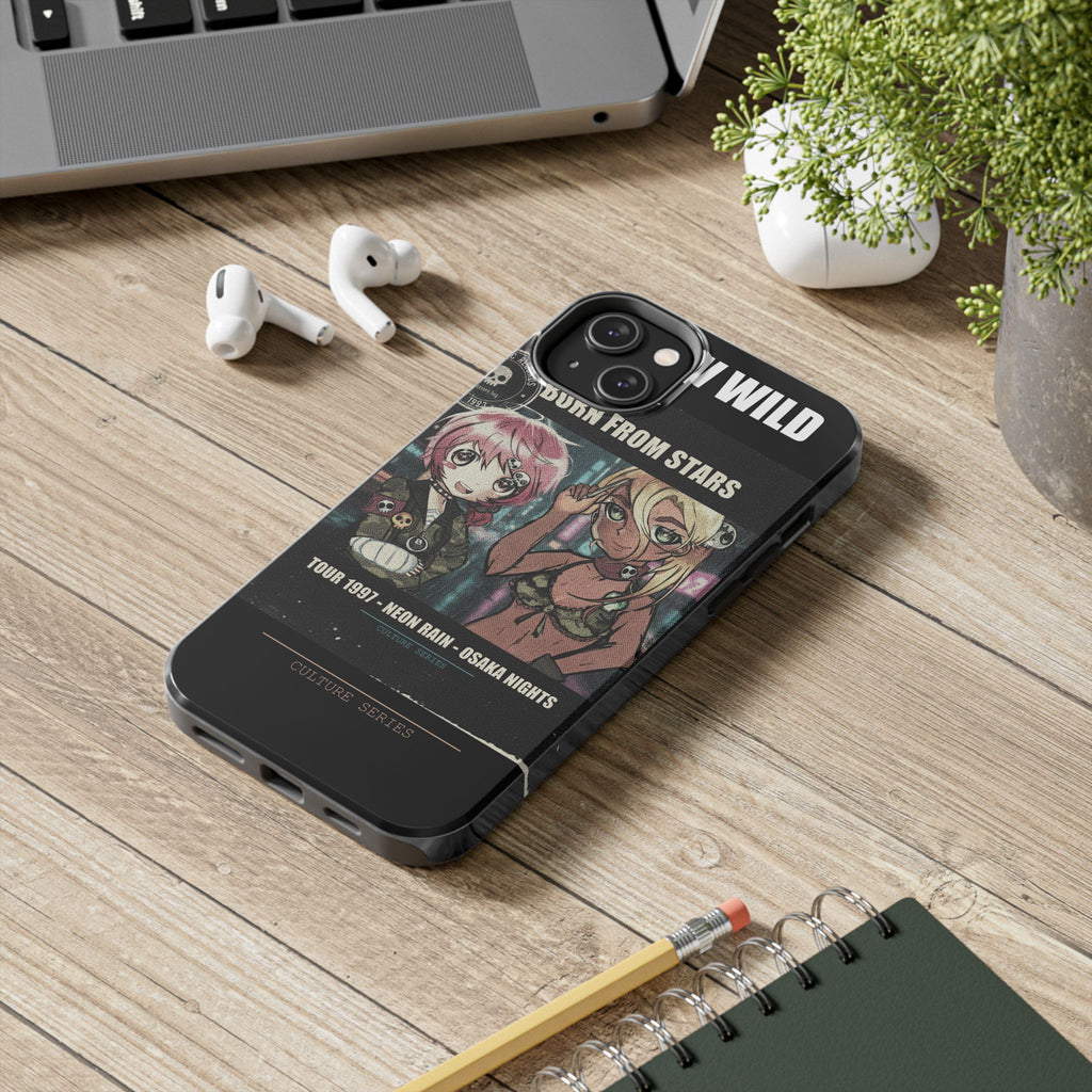 Neon Rain Osaka Nights Anime Tour Poster Phone Case