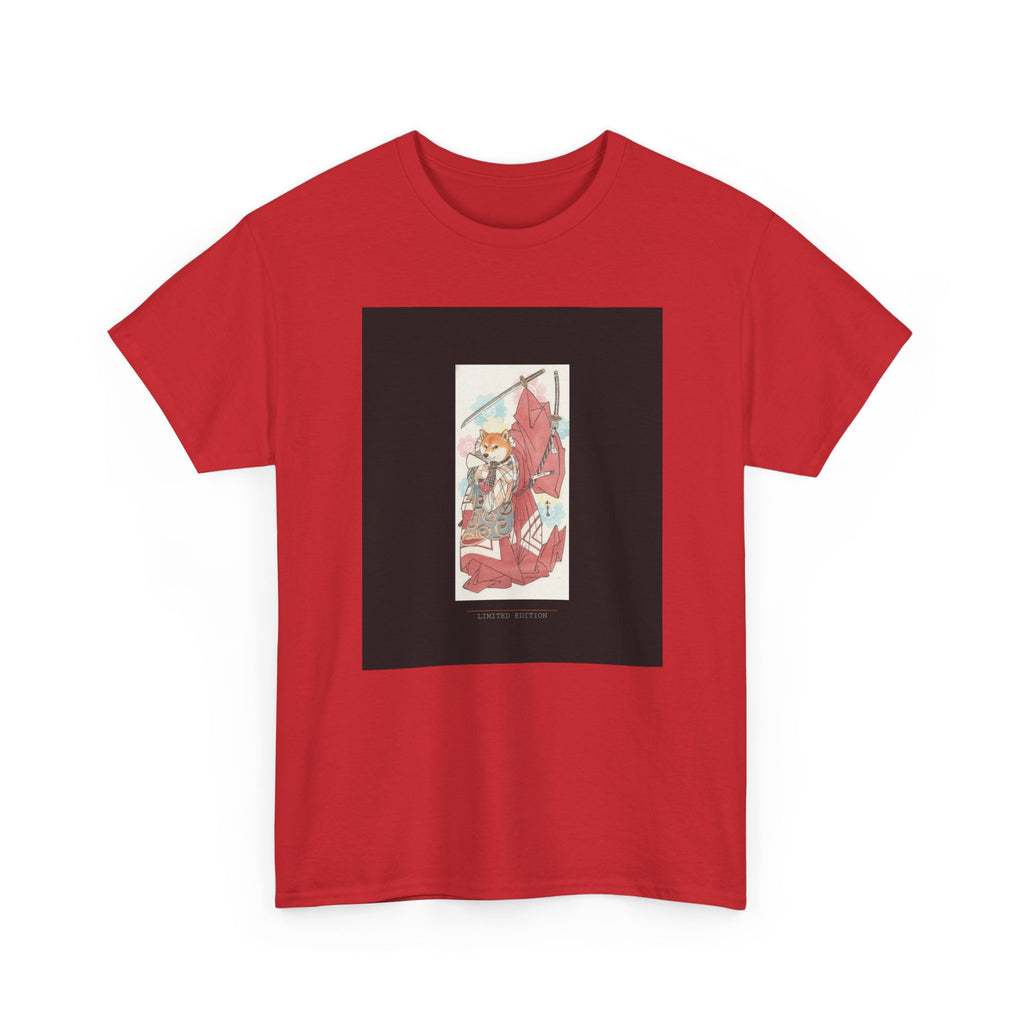 Shiba Inu Samurai Katana Watercolour Ukiyo-e Graphic Tee