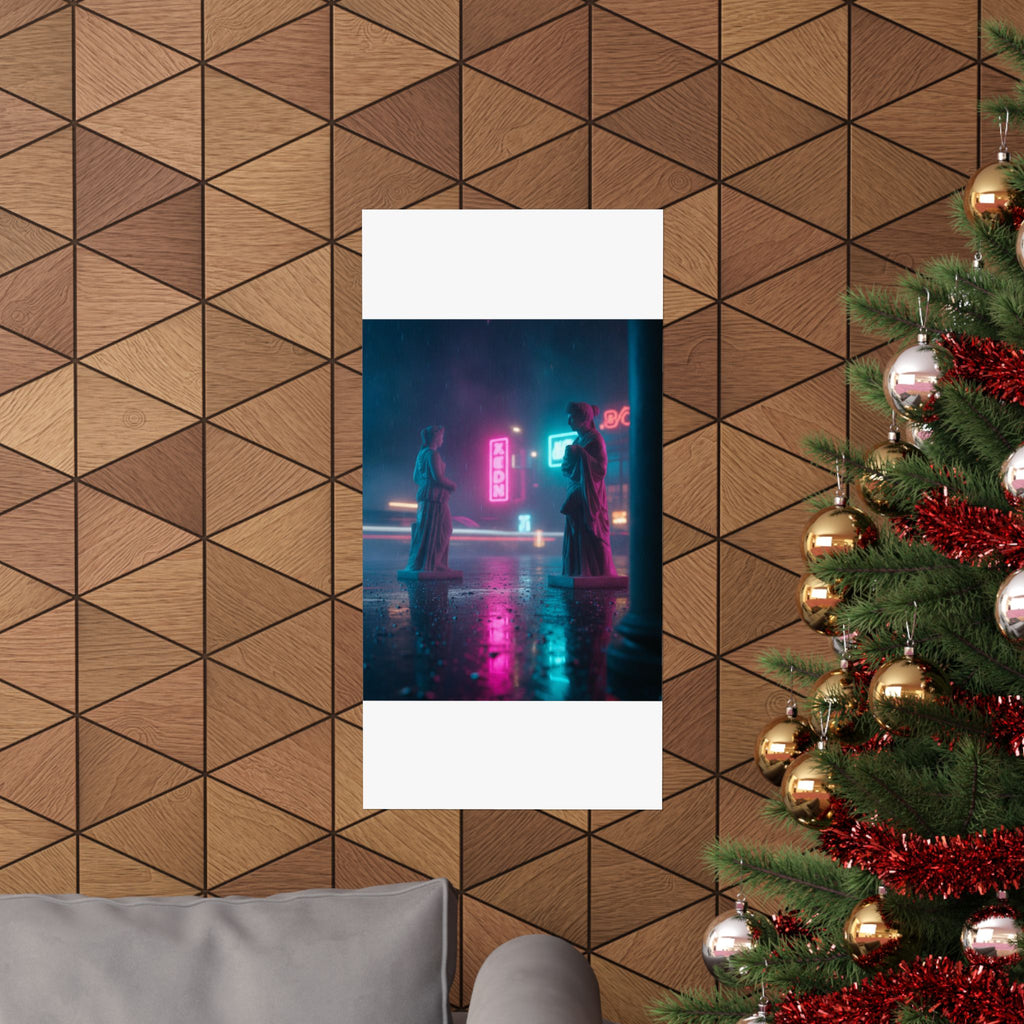 Neon Noir — Person — Matte Poster