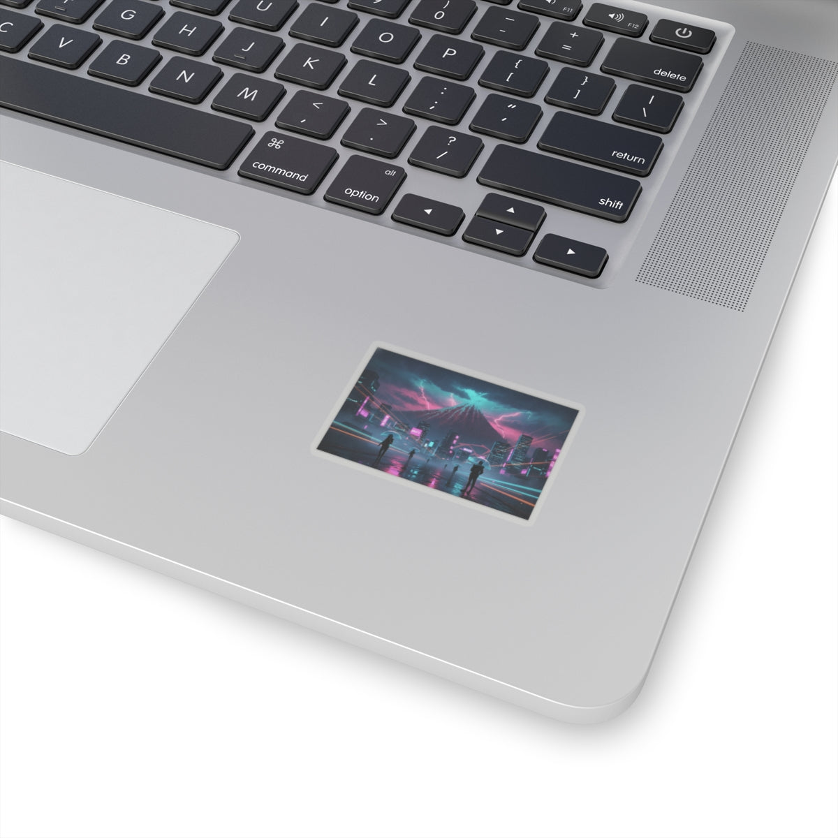 Neon Noir — Storm Below Mount Fuji (Sanka No Haku U), From The Series Thirty-Six Views Of Mo — Kiss-Cut Sticker