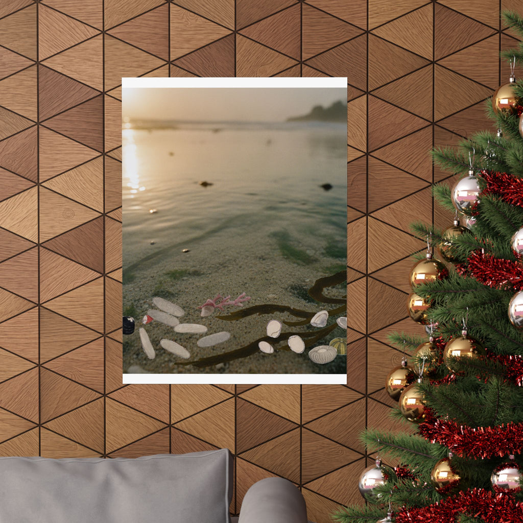 Scenic Nature — Shells Under Water — Matte Poster