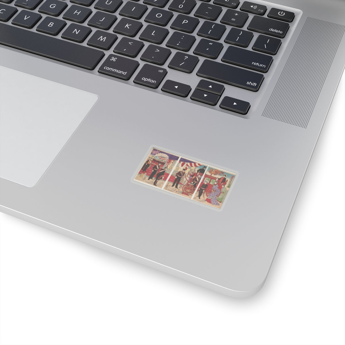 Japanese Street — Arrival Of The Emperor At Tokyo After The Victory (Russo-Japanese War) — Kiss-Cut Sticker